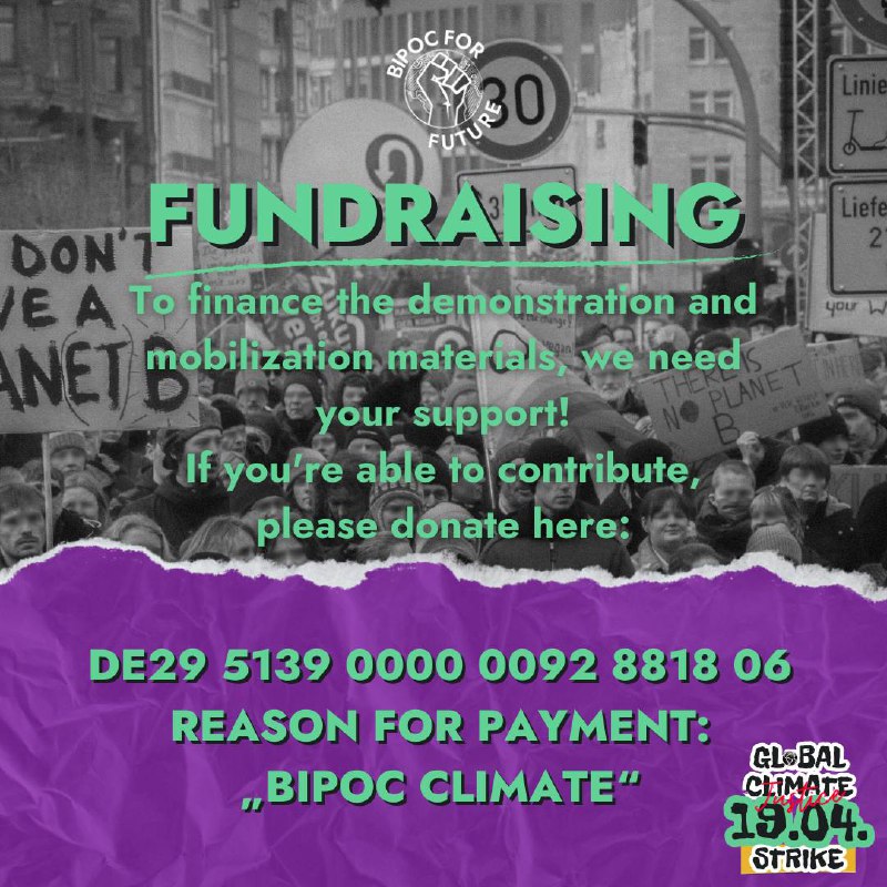 ***💶******💶******💶******💶******💶******💶******💶***FUNDRAISING für den GLoBAL CLIMATE STRIKE …