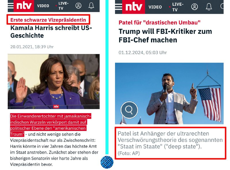 Nur bei Personen, die der Agenda …