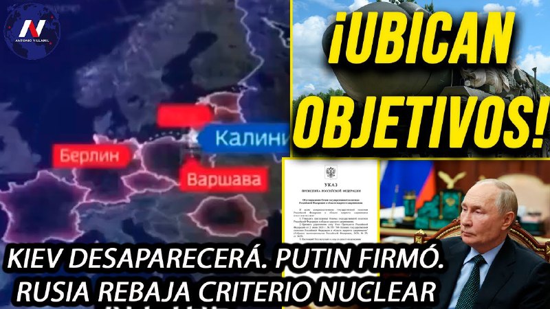 ¡Anuncian objetivos nucleares! Kiev desaparecerá. Hay …