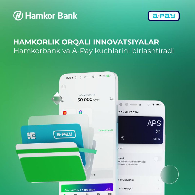 **Hamkorbank va A-Pay: Raqamli kelajak sari …