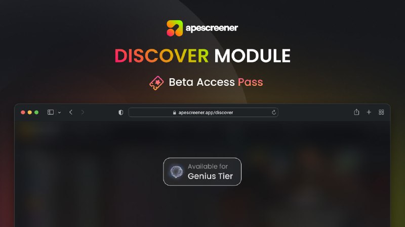 The **Discover Module** is now live …