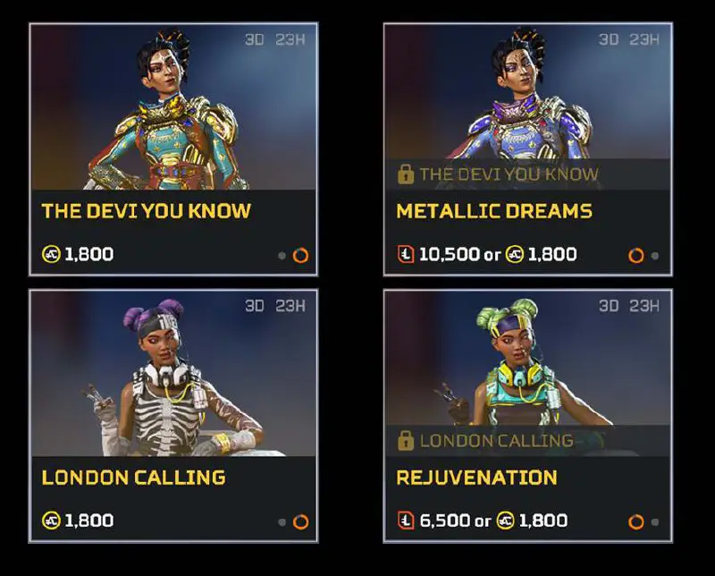 Recolors updated in Apex Store.