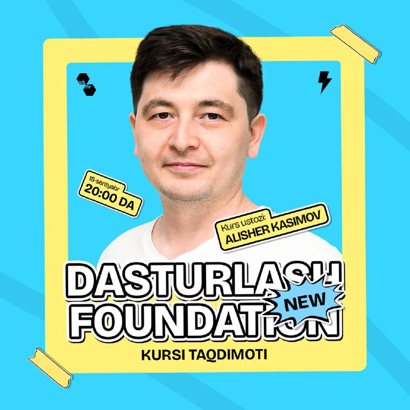 ***🎉*** **Siz kutgan kurs taqdimoti***Yangilangan Dasturlash …