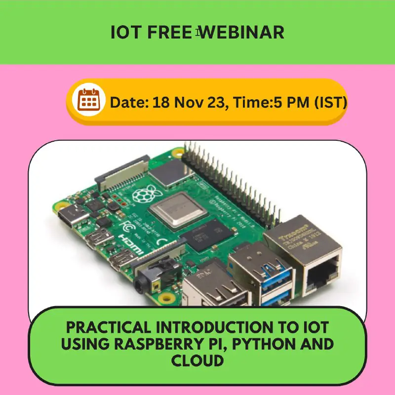 Free webinar on IoT using Raspberry …