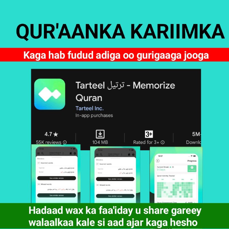 Dhamaan walaalaha kheyrka jecel app-kaan tarteel …