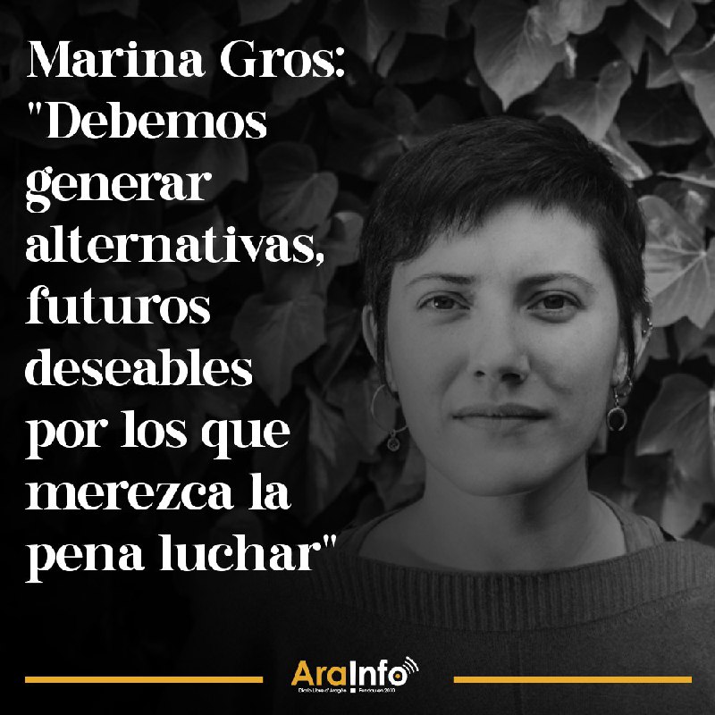 ***🟢*** **Marina Gros: "Debemos generar alternativas, …