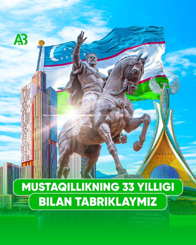 Arboss jamoasi sizni mustaqilligimizning 33 yilligi …