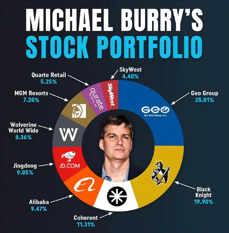 ***📊*** **Структура портфеля Майкла Бьюрри — …