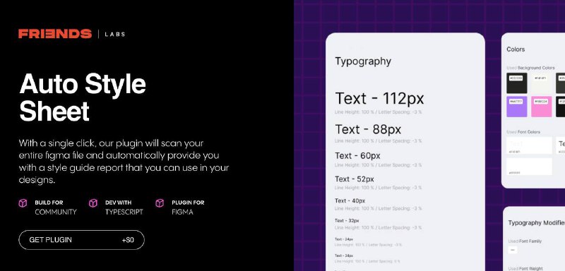 ***💡***[**Auto Style Sheet**](https://www.fri3nds.com/figma-plugin) **— автоматическое создание …