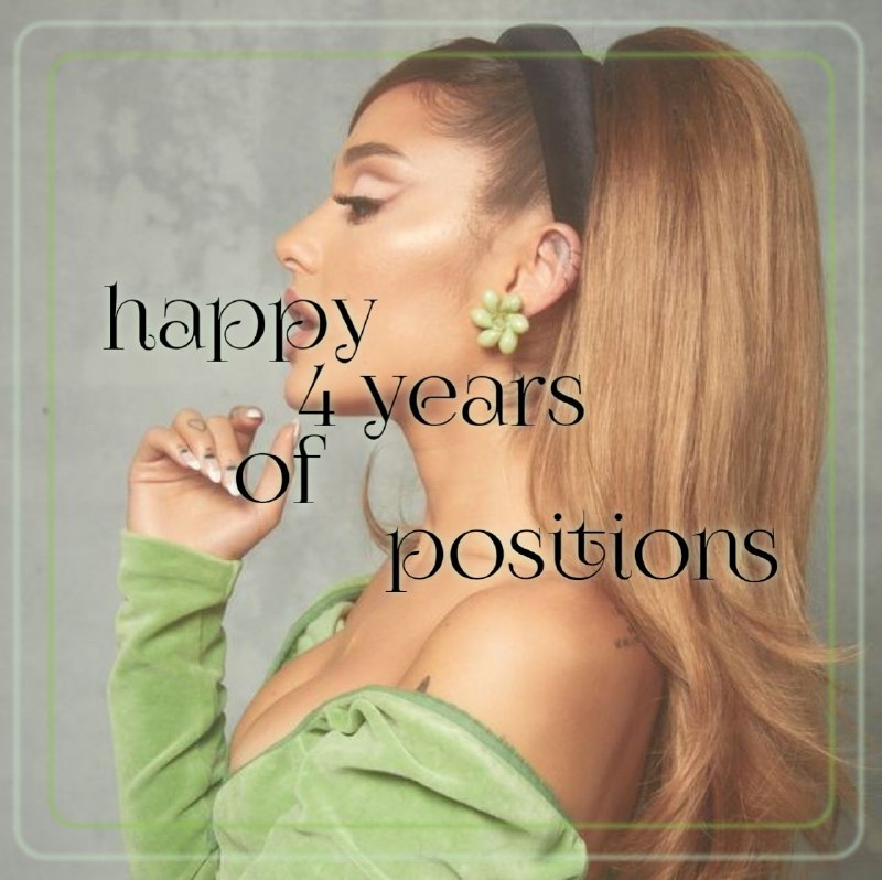 Happy 4 year anniversary to positions***💚******🧚***