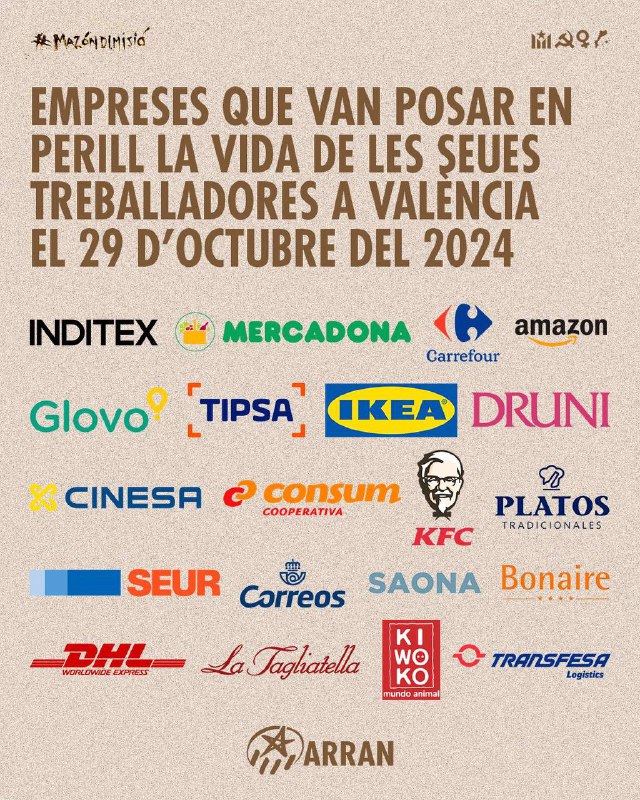 ***⚫️*** [#DANA](?q=%23DANA) | Empreses que van …