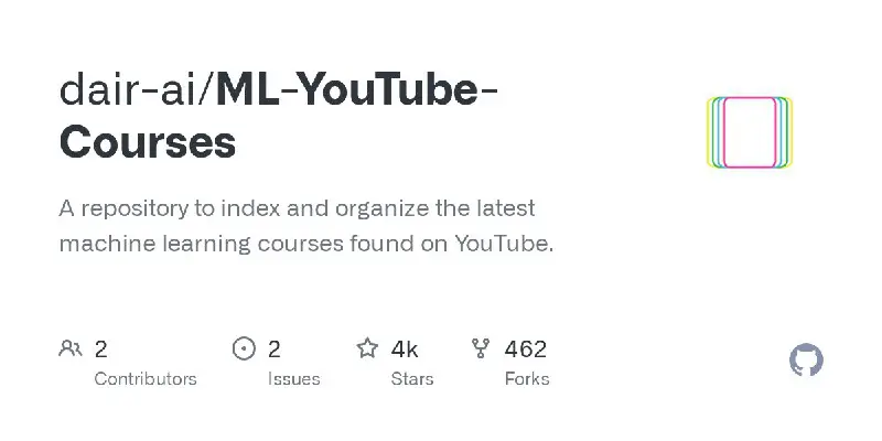 ML YouTube Courses