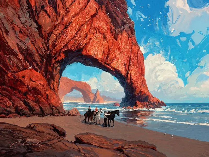 2023 "Far Lands. Red Rocks Coast"