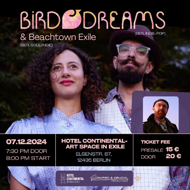 ***✨***Indie-Pop Music Evening: Bird Dreams &amp; …