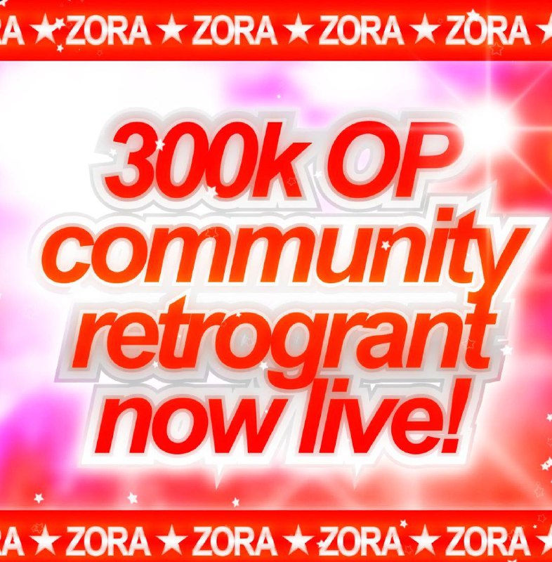 **Zora раздаст 300000** **$OP** **активным членам …