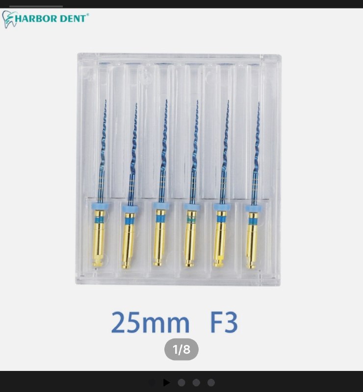 Endodontiya uchun endomotor fayllari.