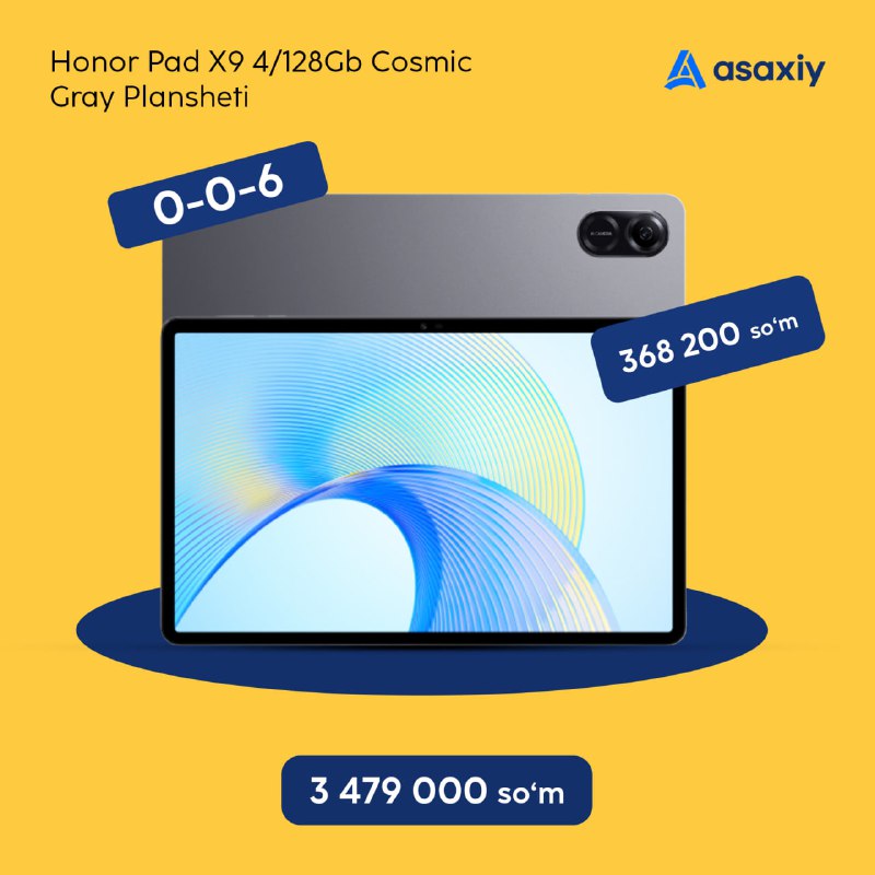 *****📣*** Honor Pad X9 planshetini 0-0-6 …