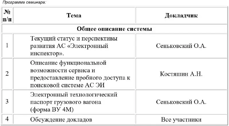 **«Информационно-ознакомительный семинар – АС «Электронный инспектор»**