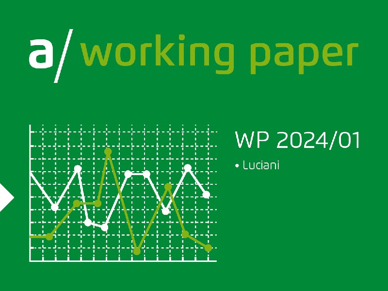 È consultabile online il Working Paper …