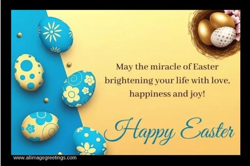 I wish you a blessed Easter …