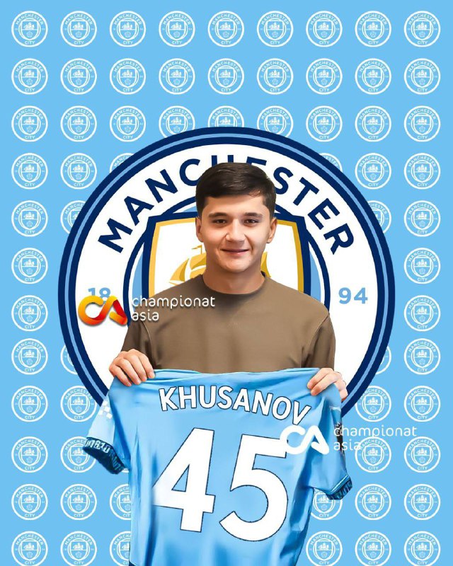 ***✅*** Abduqodir Husanov ***🇬🇧***"Manchester Siti"da 45-raqam …