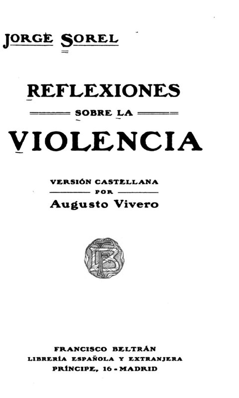 ***📕*** **Reflexiones sobre la violencia