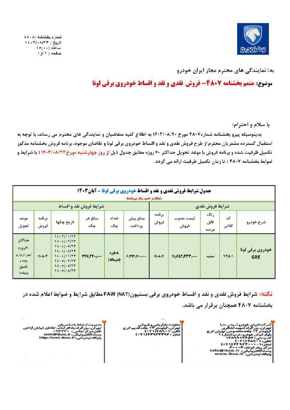 ***?*****فروش نقد و اقساطی خودروی برقی …