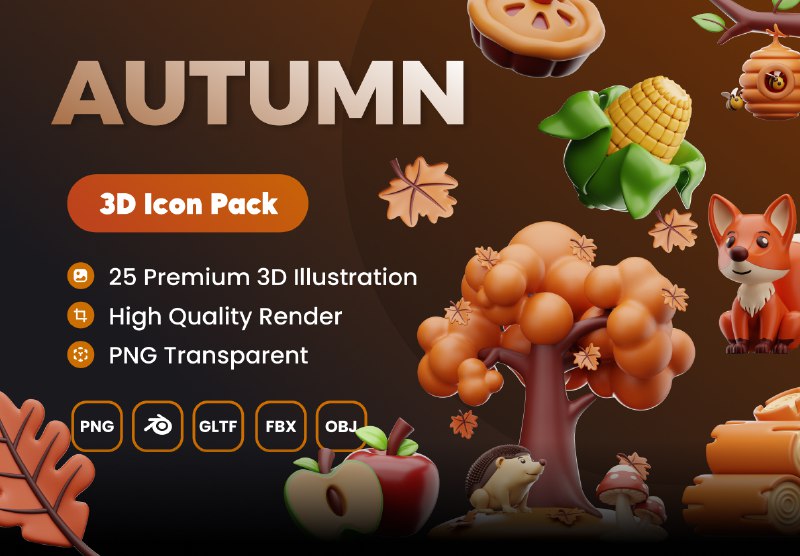 **Autumn &amp; 3D Icon Pack - …