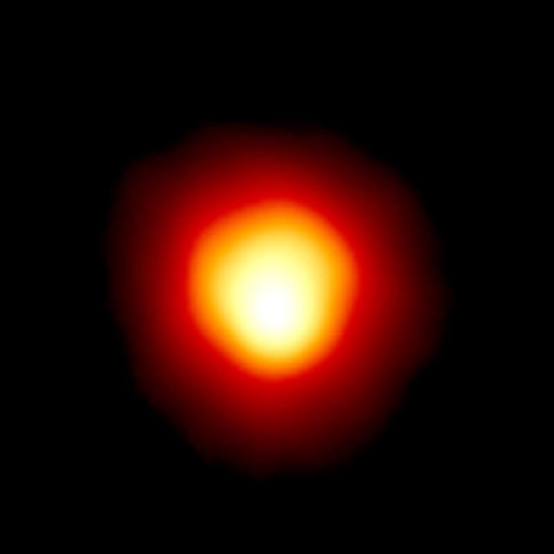 Esta fotografía de Betelgeuse es la …