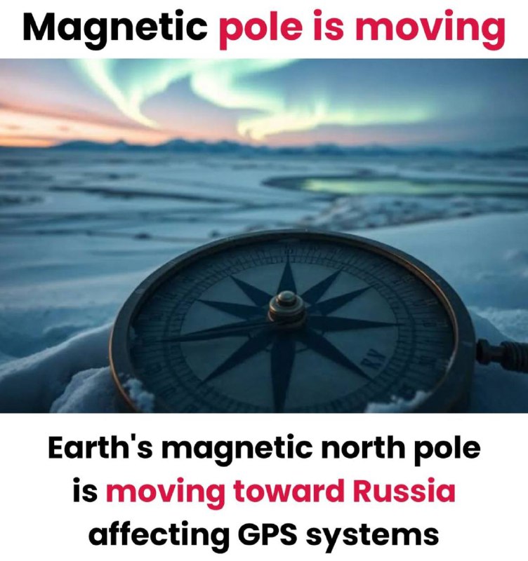 The Earth's magnetic north pole is …