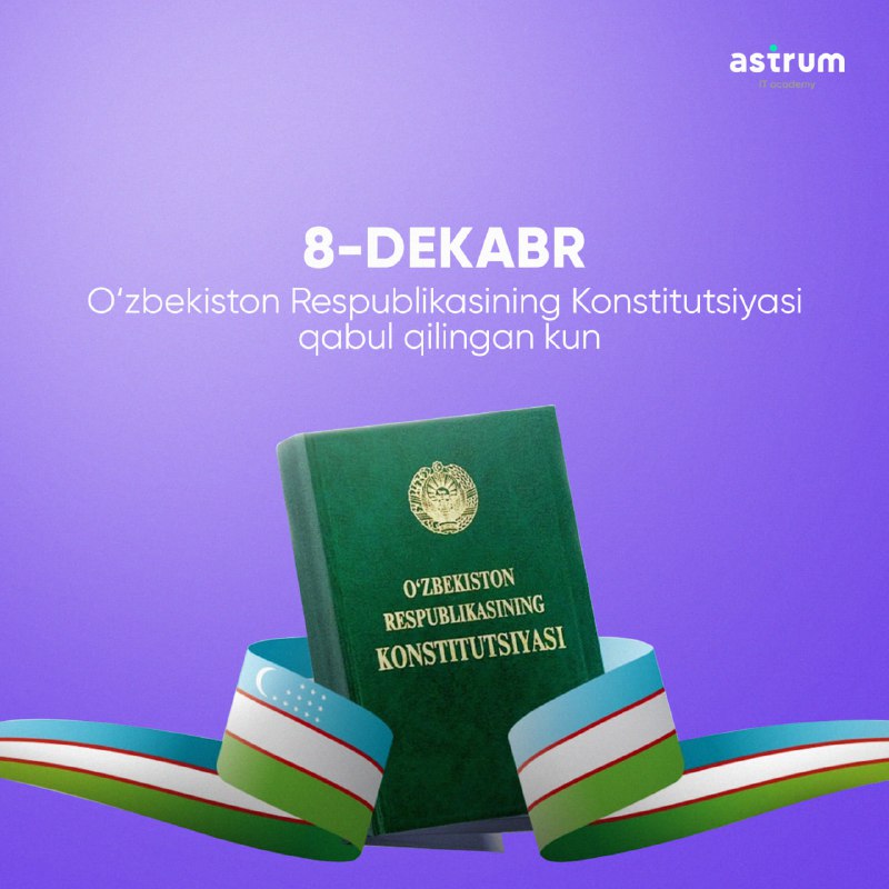 **8-dekabr – O'zbekiston Respublikasining Konstitutsiyasi qabul …