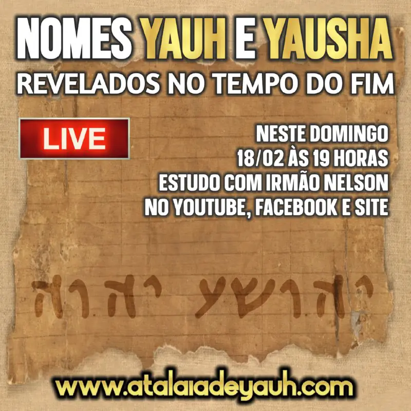 **LIVE NESTE DOMINGO 18/02 COM O …