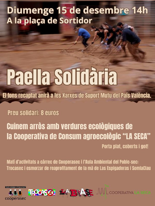 ***🥘*** **PAELLA SOLIDÀRIA "EL POBLE-SEC AMB …