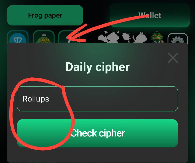 Daily Cipher [Frog Farm](https://t.me/frogfarmbot/frogfarm?startapp=1978801117)