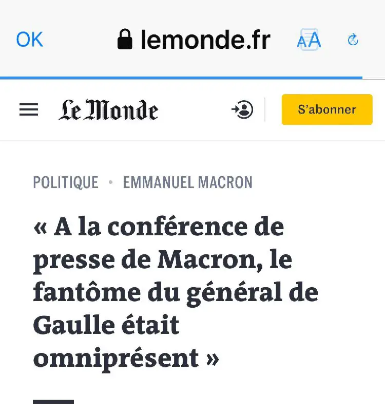 A sa conférence de presse Macron …