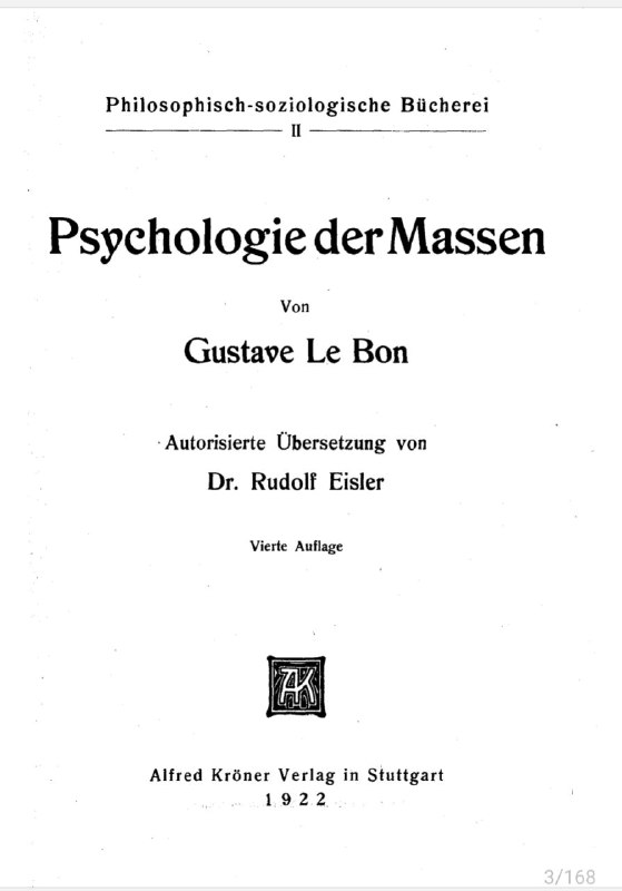 Psychologie der Massen