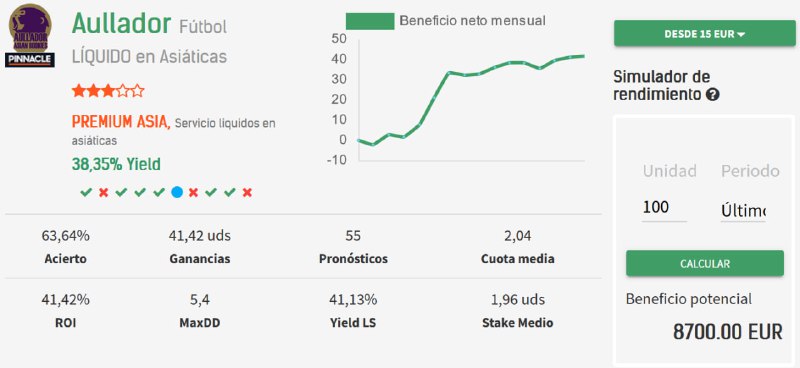 +8700 EUR. restando 50 EUR/mes de …