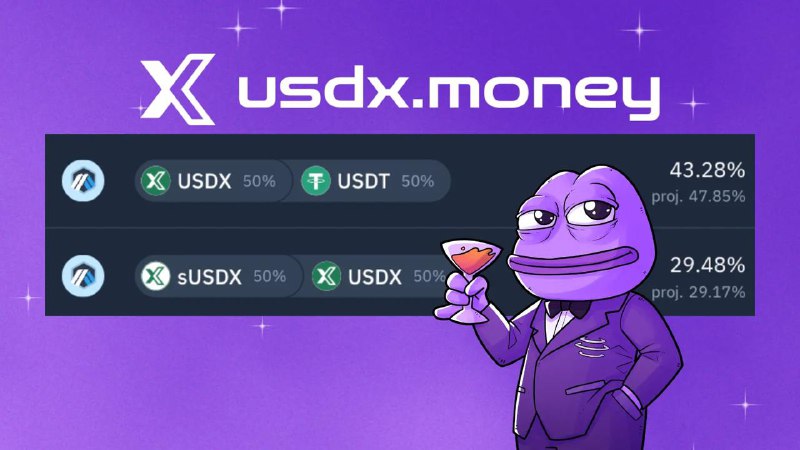 Check out these two [@usdx\_money](https://t.me/usdx_money) pools …