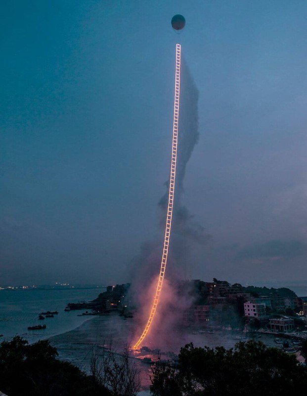 Sky Ladder, realized at Huiyu Island …