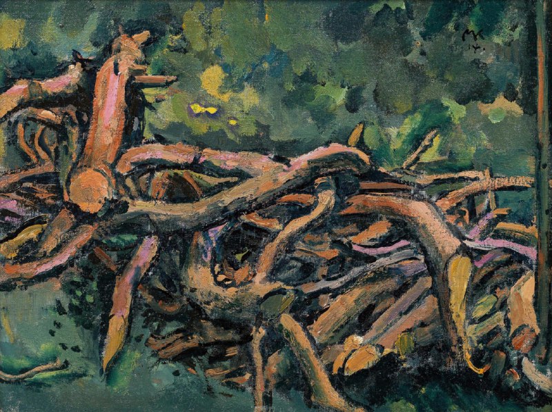 Koloman Moser - Pile of wood, …