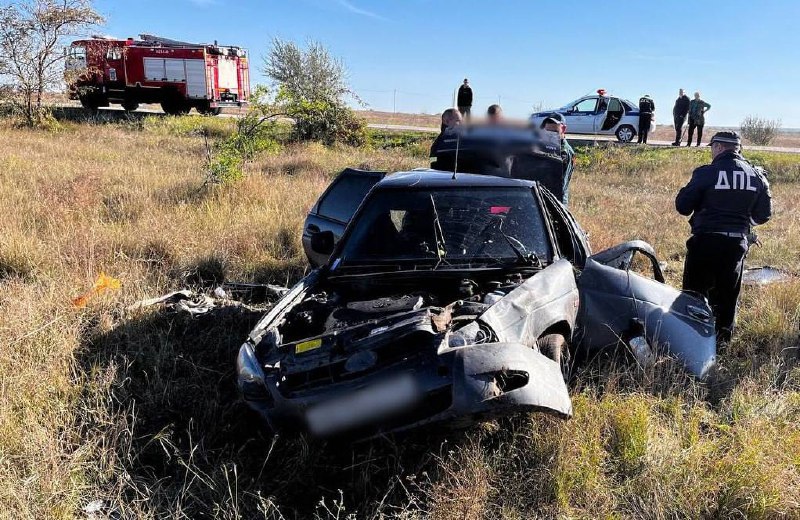 *****🚘*** Под Черноморским легковушка слетела в …