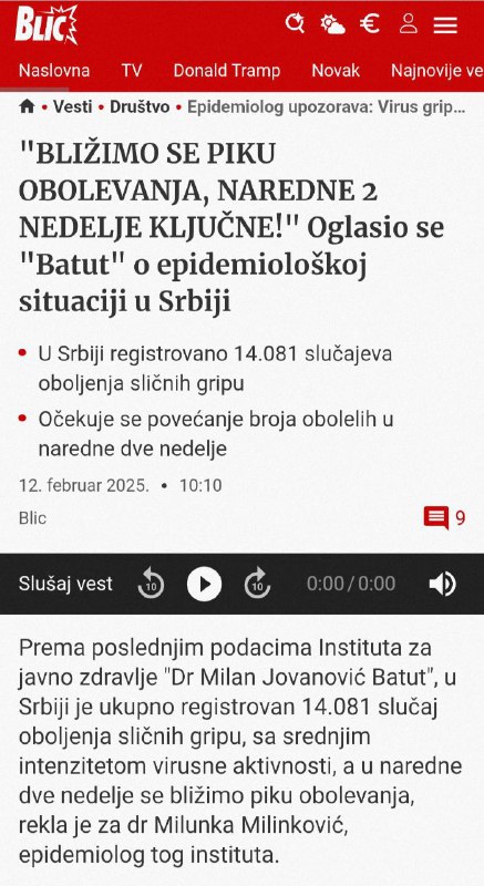 ***➡️*** "Naredne 2 nedelje su ključne" …