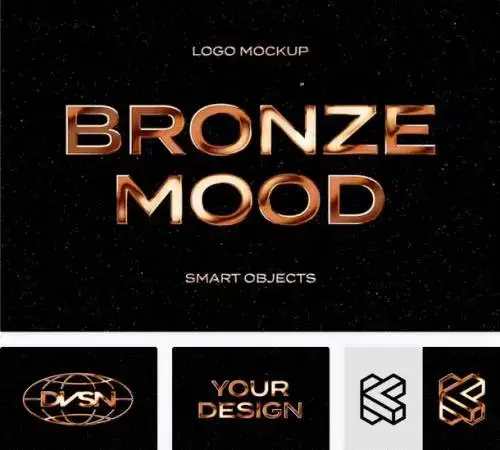 Bronze Text &amp; Logo Effect - …