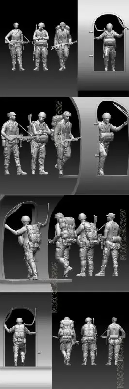 **Rodesia Soldiers - STL 3D Model**