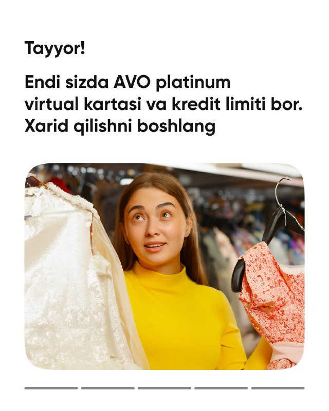 AVO platinum kredit kartasi