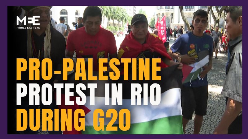 Protest in support of Palestine in …