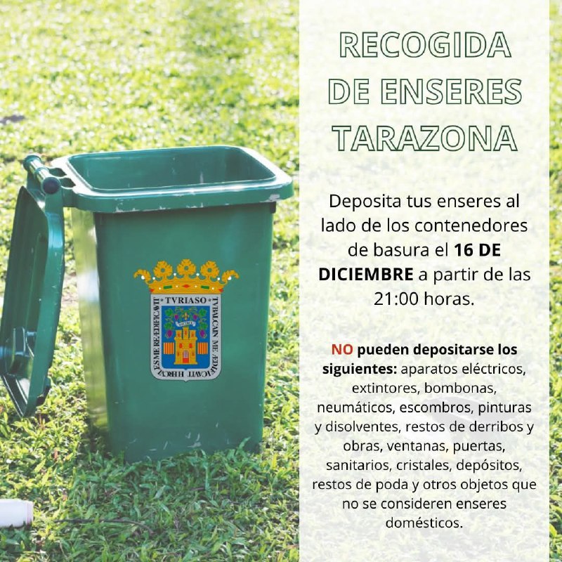 ***🗑***Deposita tus enseres al lado de …