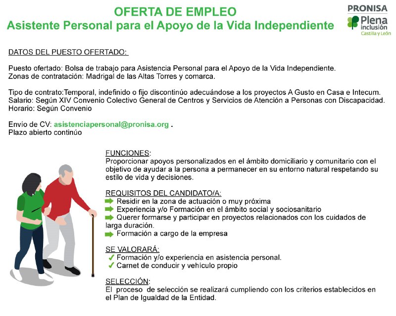 ***📢*** **Bolsa de Empleo: Asistente Personal …