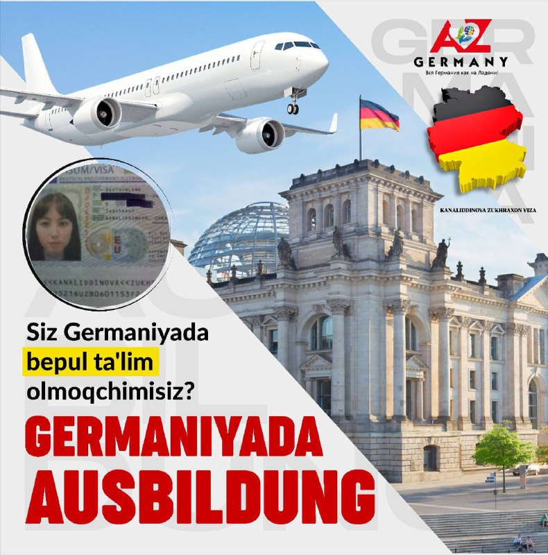 Germaniyaga kelishni aynan siz uchun qulaylashtirdik …