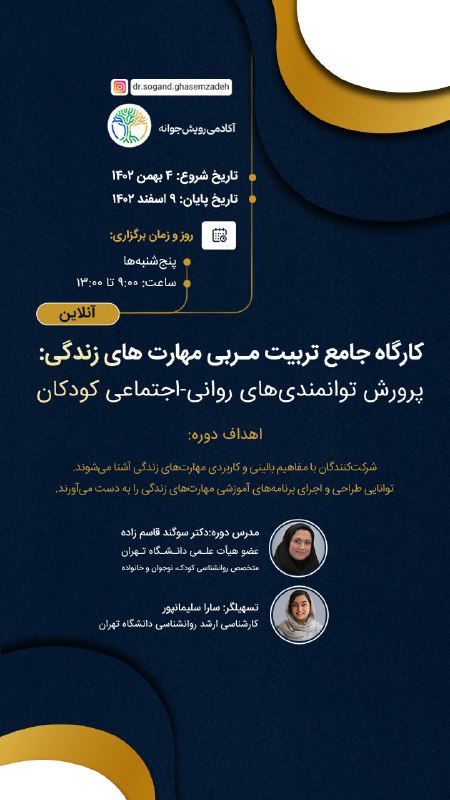 دوره جامع تربیت مربی مهارت‌های زندگی …